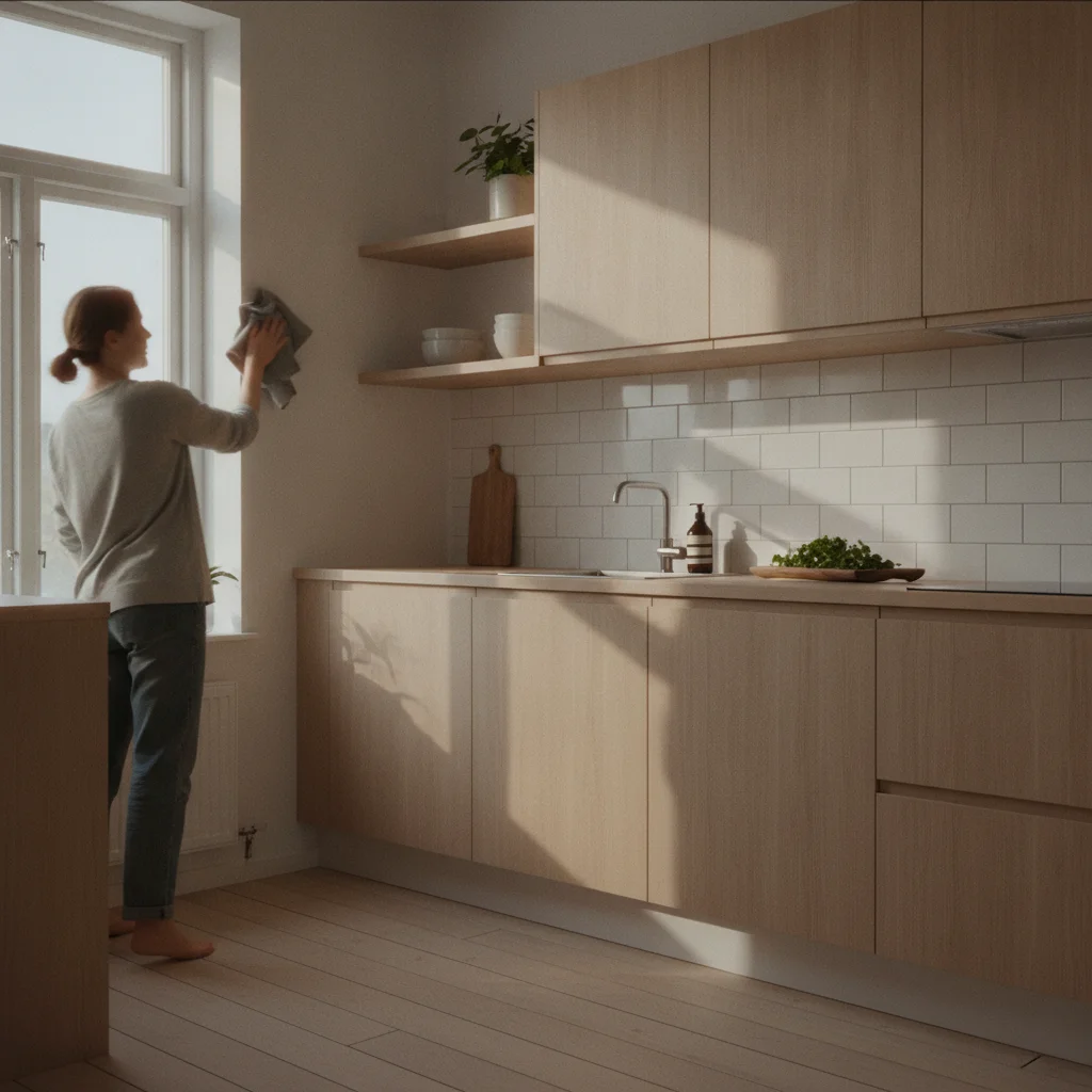 Entretenir des facades de cuisine en adhesif pour les faire durer